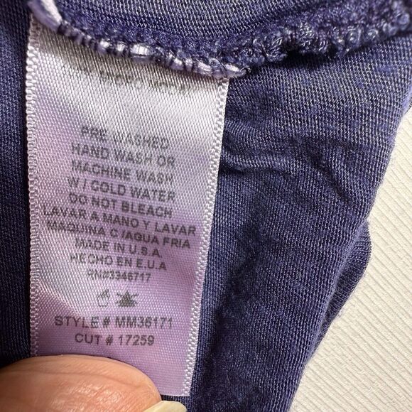 T Party Womens L Navy Pink Tie Dye Cardigan Top Boho Chic Hippie Flowy - Picture 8 of 8